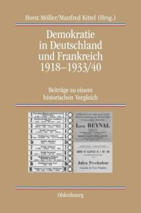 cover of the book Demokratie in Deutschland und Frankreich 1918-1933/40: Beiträge zu einem historischen Vergleich