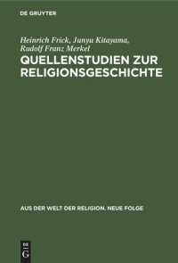 cover of the book Quellenstudien zur Religionsgeschichte