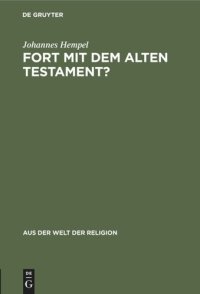 cover of the book Fort mit dem Alten Testament?