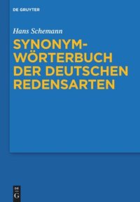 cover of the book Synonymwörterbuch der deutschen Redensarten