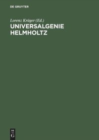 cover of the book Universalgenie Helmholtz: Rückblick nach 100 Jahren