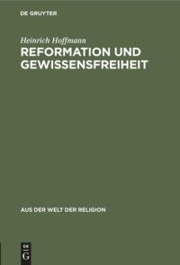 cover of the book Reformation und Gewissensfreiheit