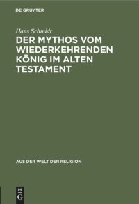 cover of the book Der Mythos vom wiederkehrenden König im Alten Testament