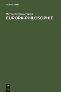 cover of the book Europa-Philosophie