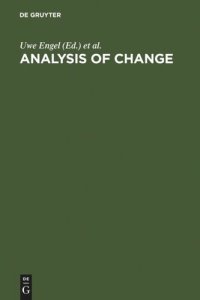 cover of the book Analysis of Change: Advanced Techniques in Panel Data Analysis