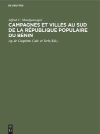 cover of the book Campagnes et villes au Sud de la République Populaire du Bénin