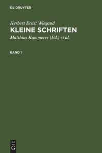 cover of the book Kleine Schriften: Eine Auswahl aus den Jahren 1970-1999 in zwei Bänden. Bd 1: 1970-1988. Bd 2: 1988-1999