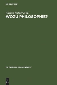 cover of the book Wozu Philosophie?: Stellungnahmen eines Arbeitskreises