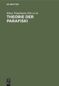 cover of the book Theorie der Parafiski