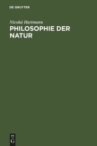 cover of the book Philosophie der Natur: Grundriß der speziellen Kategorienlehre