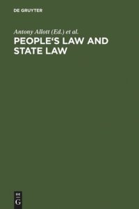 cover of the book People's Law and state law: the Bellagio papers