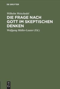 cover of the book Die Frage nach Gott im skeptischen Denken