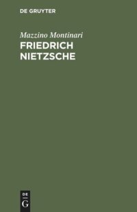 cover of the book Friedrich Nietzsche: Eine Einführung