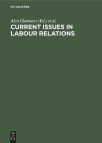 cover of the book Current Issues in Labour Relations: An International Perspective