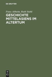 cover of the book Geschichte Mittelasiens im Altertum