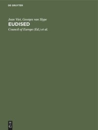 cover of the book Eudised: Multilingual Thesaurus for Information Processing in the field of education