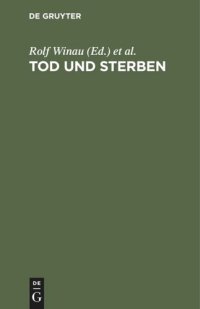 cover of the book Tod und Sterben