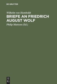 cover of the book Briefe an Friedrich August Wolf