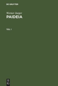 cover of the book Paideia: Die Formung des griechischen Menschen