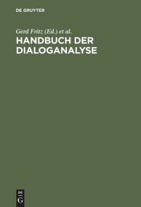 cover of the book Handbuch der Dialoganalyse