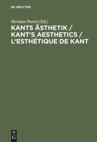 cover of the book Kants Ästhetik / Kant's Aesthetics / L'esthétique de Kant