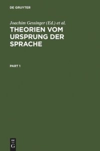 cover of the book Theorien vom Ursprung der Sprache