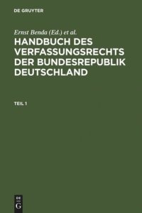 cover of the book Handbuch des Verfassungsrechts der Bundesrepublik Deutschland: Studienausgabe