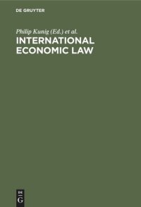 cover of the book International Economic Law: Basic Documents