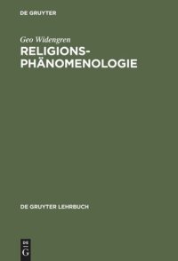 cover of the book Religionsphänomenologie