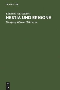 cover of the book Hestia und Erigone: Vorträge und Aufsätze