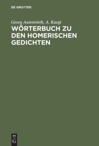 cover of the book Wörterbuch zu den Homerischen Gedichten