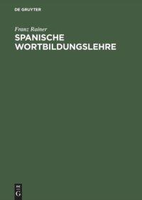 cover of the book Spanische Wortbildungslehre