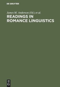 cover of the book Readings in Romance Linguistics