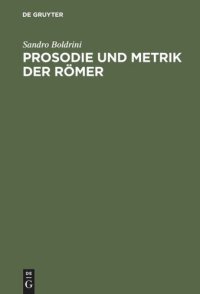 cover of the book Prosodie und Metrik der Römer