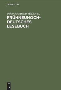 cover of the book Frühneuhochdeutsches Lesebuch