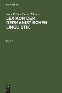 cover of the book Lexikon der Germanistischen Linguistik