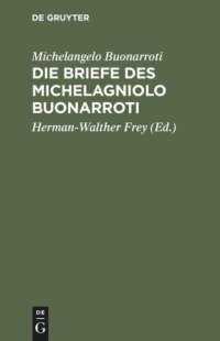 cover of the book Die Briefe des Michelagniolo Buonarroti