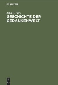 cover of the book Geschichte der Gedankenwelt