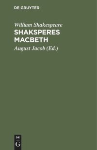 cover of the book Shaksperes Macbeth