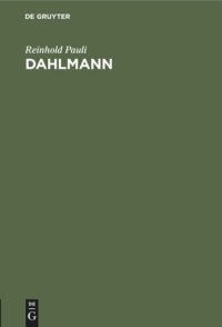 cover of the book Dahlmann