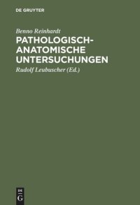 cover of the book Pathologisch-anatomische Untersuchungen