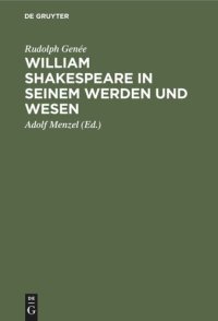 cover of the book William Shakespeare in seinem Werden und Wesen