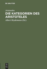 cover of the book Die Kategorien des Aristoteles