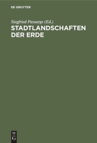 cover of the book Stadtlandschaften der Erde