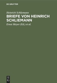 cover of the book Briefe von Heinrich Schliemann