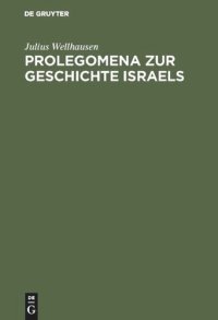 cover of the book Prolegomena zur Geschichte Israels