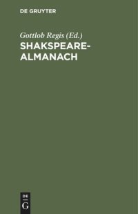 cover of the book Shakspeare-Almanach