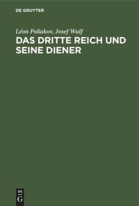 cover of the book Das Dritte Reich und seine Diener