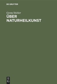 cover of the book Über Naturheilkunst: Vier Reden