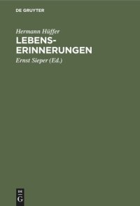 cover of the book Lebenserinnerungen